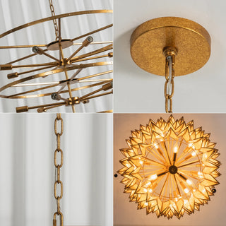 Cascara Cascara Capiz Shell Chandelier