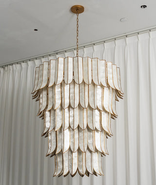 Cascara Cascara Capiz Shell Chandelier