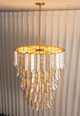Cascara Cascara Capiz Shell Chandelier