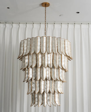 Cascara Cascara Capiz Shell Chandelier
