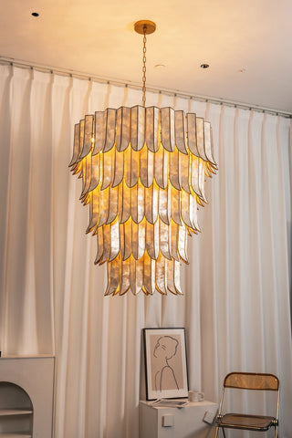 Cascara Cascara Capiz Shell Chandelier