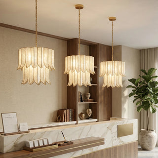 Cascara Cascara Capiz Shell Chandelier