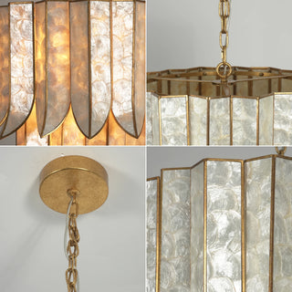 Cascara Cascara Capiz Shell Chandelier