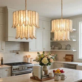 Cascara Cascara Capiz Shell Chandelier