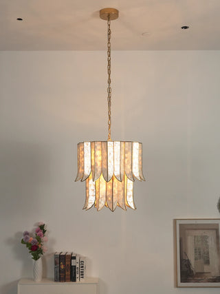 Cascara Cascara Capiz Shell Chandelier