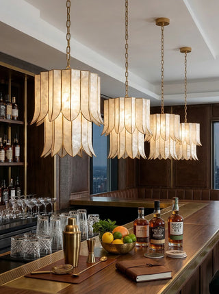 Cascara Cascara Capiz Shell Chandelier