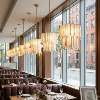 Cascara Cascara Capiz Shell Chandelier