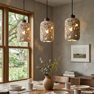 Cava Volcanic Rock Travertine Pendant Lamp