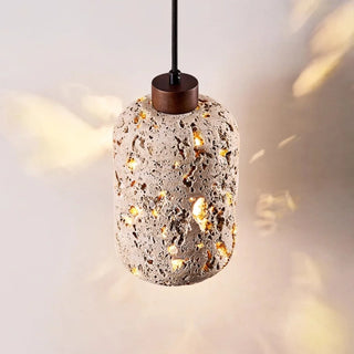 Cava Volcanic Rock Travertine Pendant Lamp