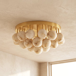 Clustered Aurelia Alabaster Globe Ceiling Light