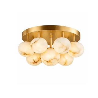 Clustered Aurelia Alabaster Globe Ceiling Light