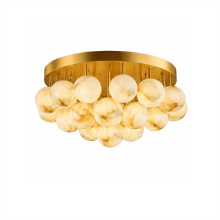 Clustered Aurelia Alabaster Globe Ceiling Light