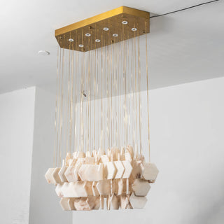 Natural Alabaster Chandelier