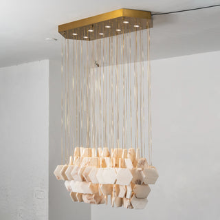 Natural Alabaster Chandelier