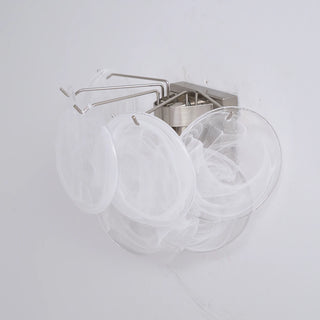 Colorful Swirling Glass Round Wall Lamp