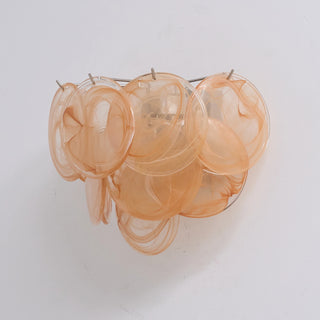 Colorful Swirling Glass Round Wall Lamp
