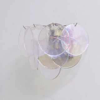 Colorful Swirling Glass Round Wall Lamp