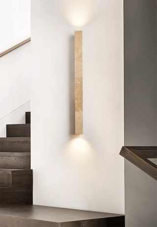 Column Travertine Wall Light - Vidirlighting