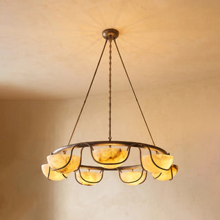 Corda Alabaster Bowl Chandelier