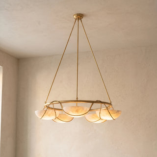 Corda Alabaster Bowl Chandelier