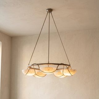 Corda Alabaster Bowl Chandelier