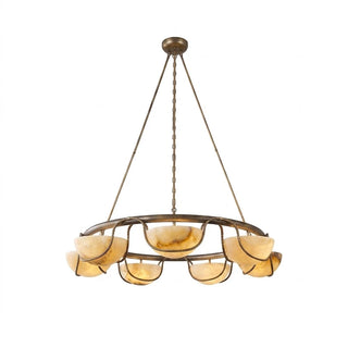 Corda Alabaster Bowl Chandelier