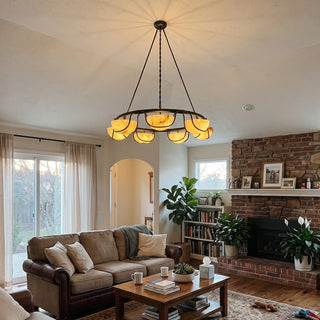 Corda Alabaster Bowl Chandelier