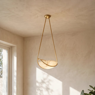Corda Alabaster Bowl Chandelier