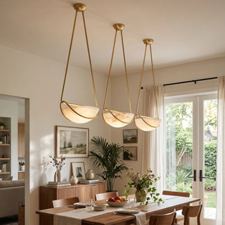 Corda Alabaster Bowl Chandelier