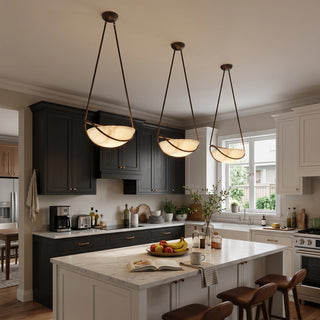 Corda Alabaster Bowl Chandelier