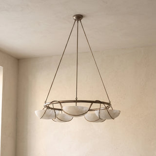 Corda Alabaster Bowl Chandelier