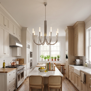 Corin Curved Arm Candle Chandelier