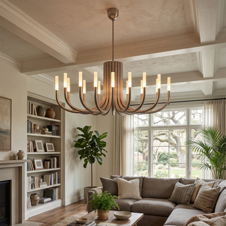 Corin Curved Arm Candle Chandelier