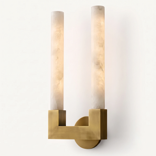 Corvin Alabaster Column Wall Sconce