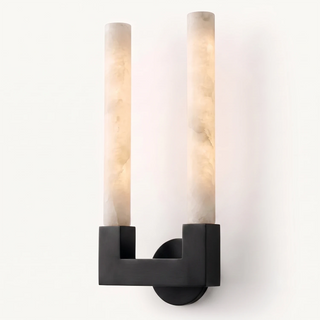 Corvin Alabaster Column Wall Sconce