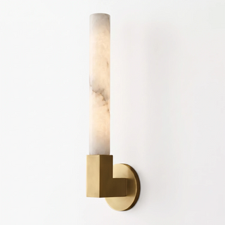 Corvin Alabaster Column Wall Sconce