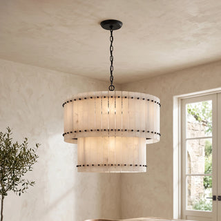 Corwin Alabaster Slat Chandelier