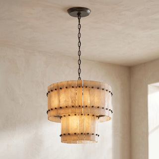 Corwin Alabaster Slat Chandelier