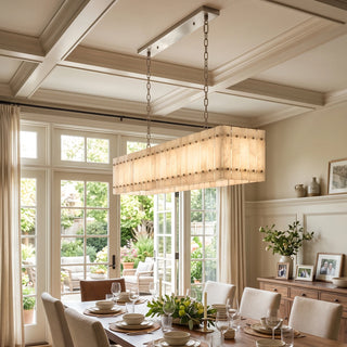 Corwin Alabaster Slat Chandelier