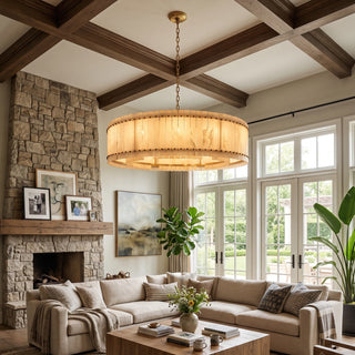 Corwin Alabaster Slat Chandelier