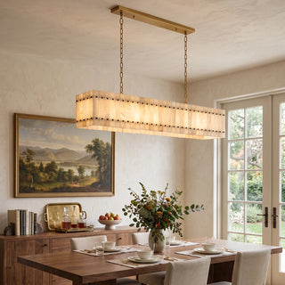 Corwin Alabaster Slat Chandelier