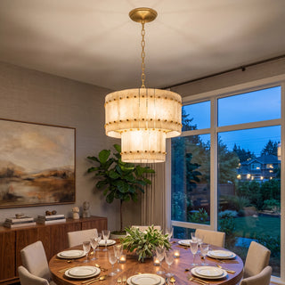 Corwin Alabaster Slat Chandelier