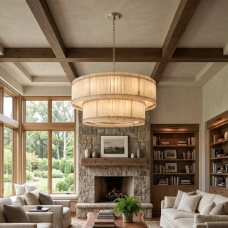 Corwin Alabaster Slat Chandelier