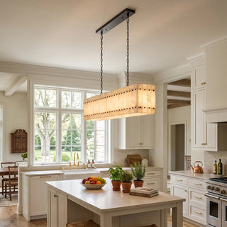Corwin Alabaster Slat Chandelier