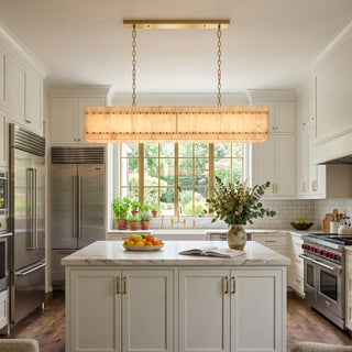 Corwin Alabaster Slat Chandelier