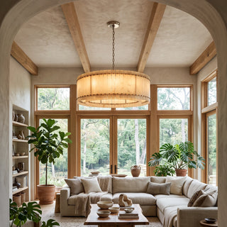 Corwin Alabaster Slat Chandelier