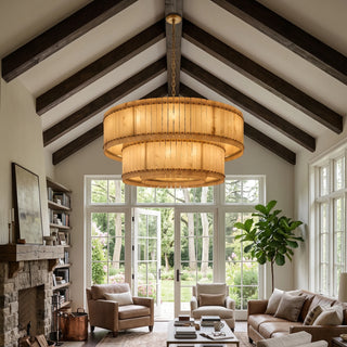 Corwin Alabaster Slat Chandelier