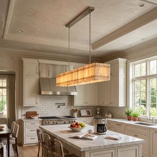 Corwin Alabaster Slat Chandelier