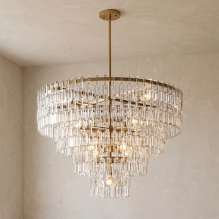 Corwin Tiered Crystal Bar Chandelier