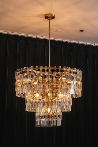 Corwin Tiered Crystal Bar Chandelier